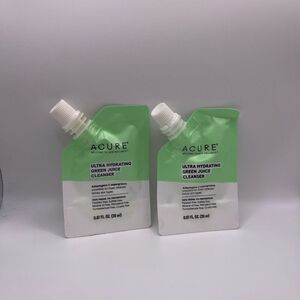 Acure Ultra Hydrating Green Juice Face Cleanser Travel Pouch 2 PCS. Set